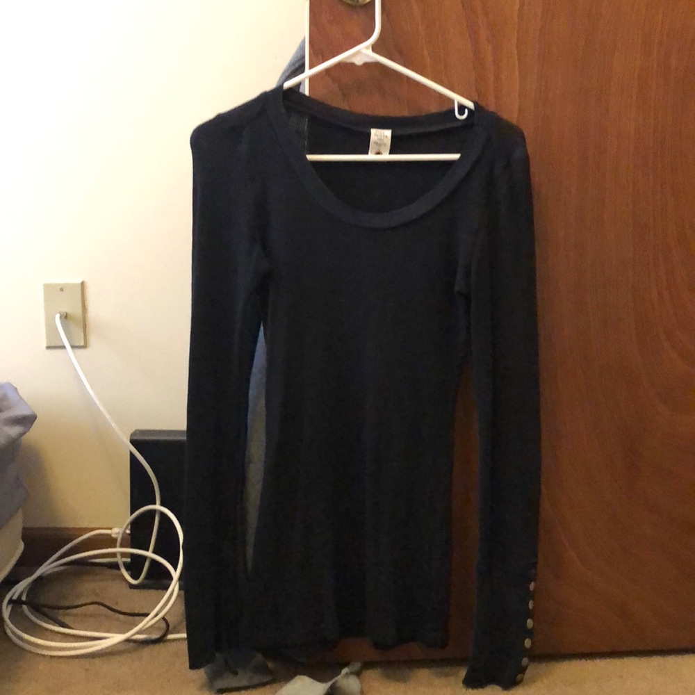black free people long sleeve